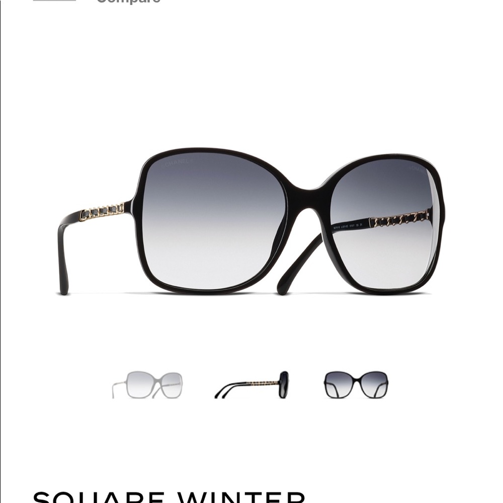 Authentic Chanel Square Winter Sunglasses